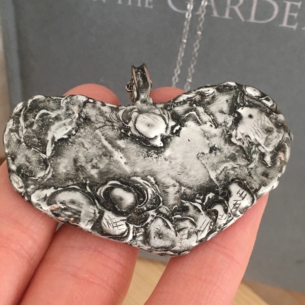 Heart Necklace / Handcrafted Heart / Heart Pendant - Picture 3 of 8